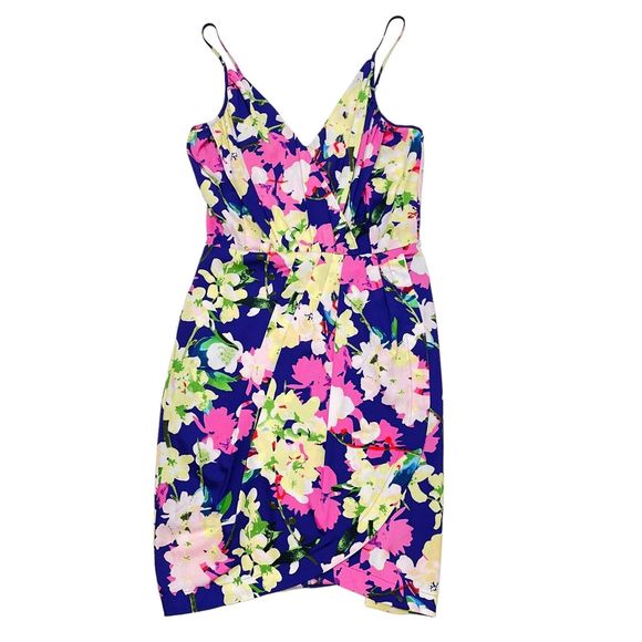 Yumi Kim Dress Size XS Jayne Floral Print Mini Spaghetti V Neck Cocktail - Picture 2 of 8